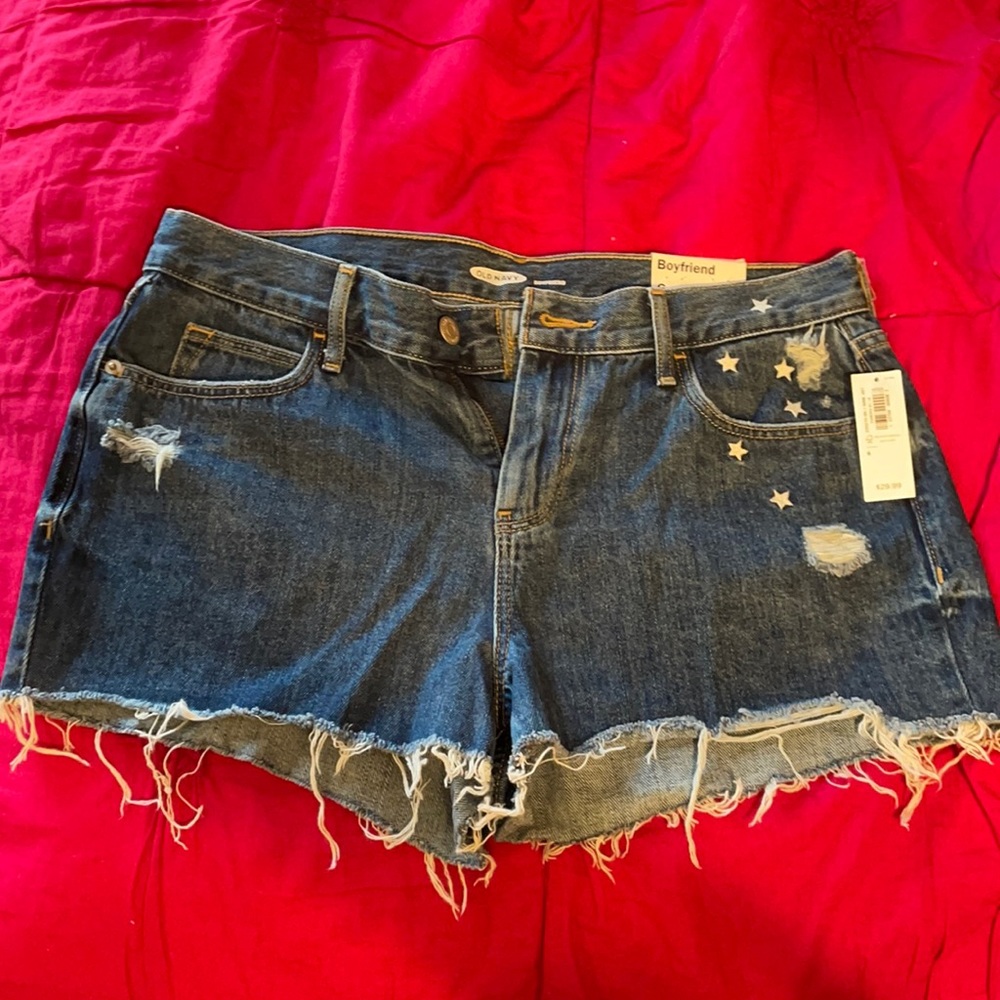 Old navy boyfriend jean shorts